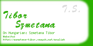 tibor szmetana business card